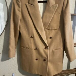 Kenneth Gordon • Vintage • Double Breasted Blazer • Tan • 6